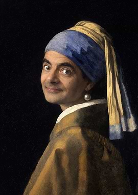 Mr. Bean with a Pearl Earring