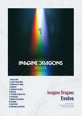Imagine Dragons Evolve Album Cover
