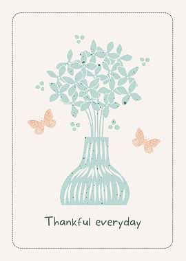 Thankful Everyday Floral Art Print