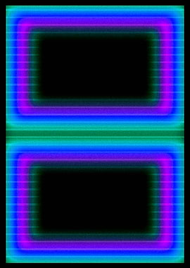 Abstract Rectangular Neon Pattern