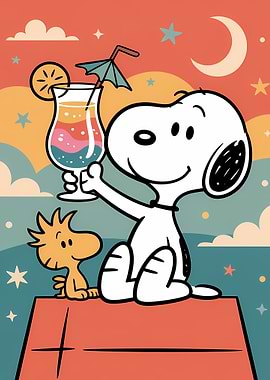 Snoopy and Woodstock Summer Cocktail