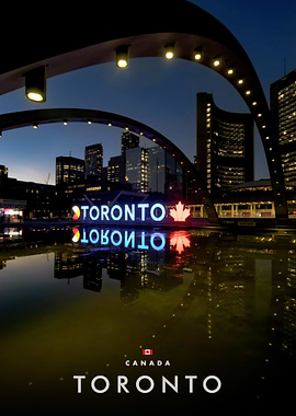 Toronto Cityscape at Night