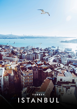 Istanbul, Turkey: Aerial Cityscape
