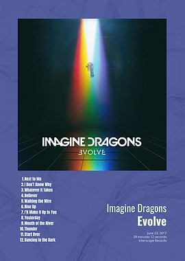 Imagine Dragons Evolve Album Cover