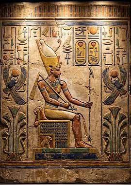 Ancient Egyptian Carving of a Pharaoh