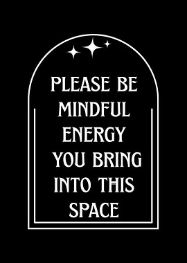 Mindful Energy Quote Art