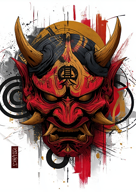 Japanese Oni Mask