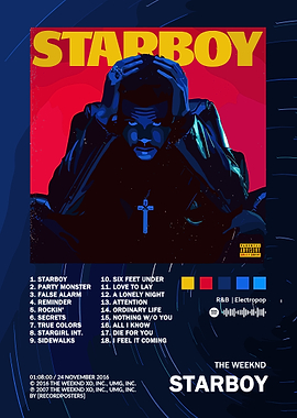 The Weeknd - Starboy Album Cover