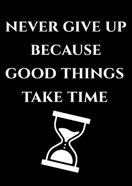 Never Give Up Motivational Poster