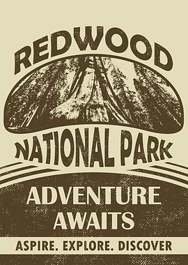 Redwood National Park: Adventure Awaits Poster