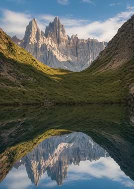 Mountain Reflection in Lake