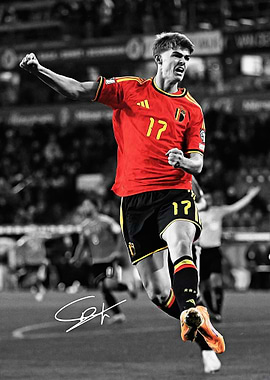 Soccer Player Celebrating Goal