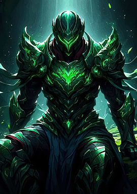 Emerald Knight in Forest