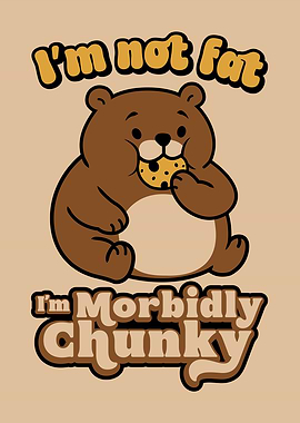 Chunky Bear Cookie Cartoon