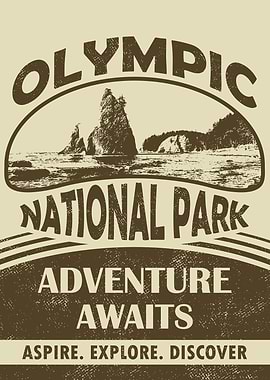 Olympic National Park: Adventure Awaits Poster