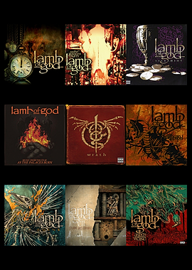 Lamb of God Album Covers Collage