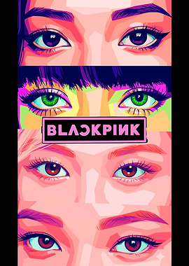 BLACKPINK Eyes Pop Art