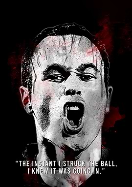 Andrés Iniesta Portrait with Quote