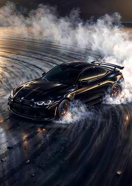 Black Car Drifting
