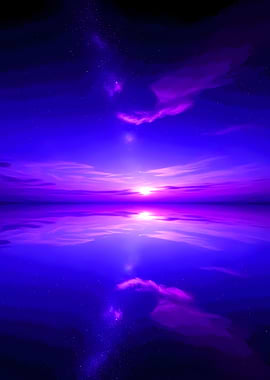 Purple Sunset Reflection