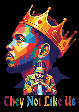 Kendrick Lamar Colorful Portrait