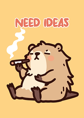 Need Ideas Cartoon Beaver Smoking