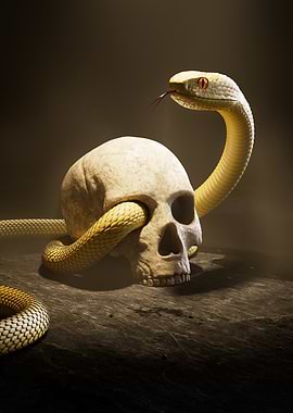 Skull and Snake