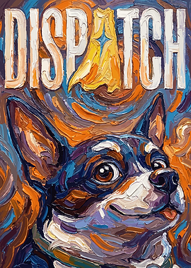 Dispatch Dog Painting