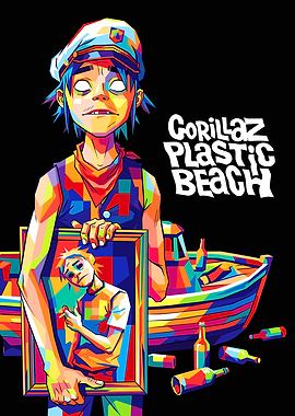 Gorillaz Plastic Beach album art