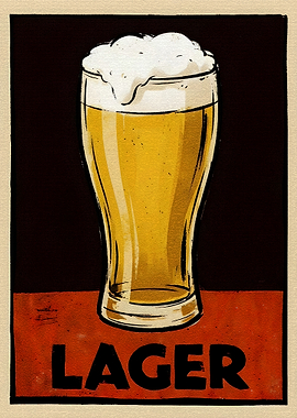 Lager Beer Illustration