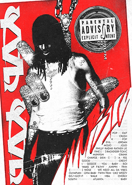 Playboi Carti 'MUSIC' Poster - MADE BY ZADY ( ⵐ )