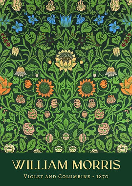 William Morris Violet and Columbine - 1870