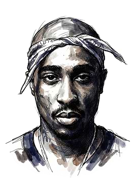 Tupac Shakur Portrait