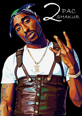 2Pac Shakur Portrait