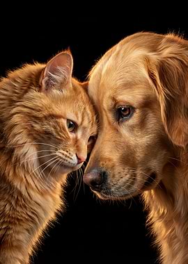 Cat and Dog Together