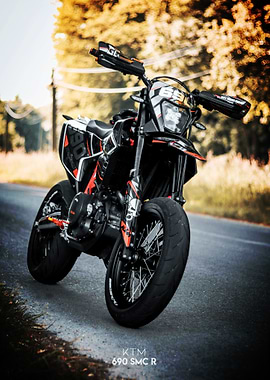 KTM 690 SMC R Motorcycle Poster