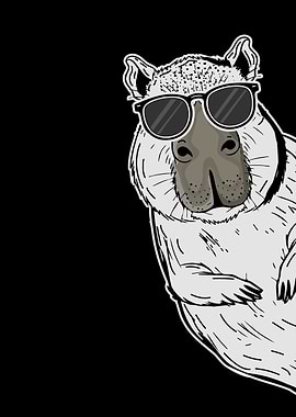 Cool Capybara with Sunglasses
