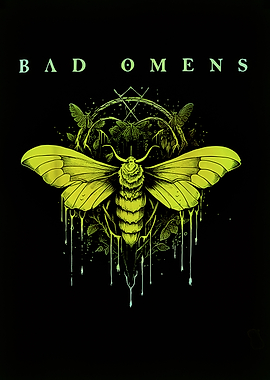 Bad Omens Moth Graphic Art