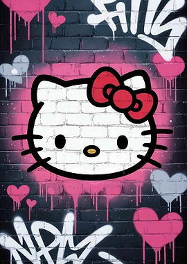 Hello Kitty Graffiti Art