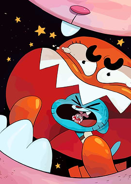 Gumball and Darwin Cartoon Scene