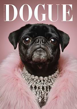 Dogue: Fashionable Pug Portrait
