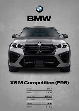 BMW X6 M Competition (F96) Car