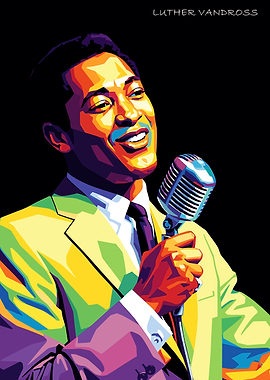 Luther Vandross Pop Art Portrait