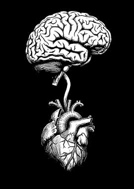 Brain and Heart Connection Illustration