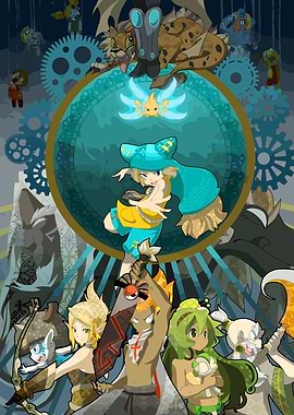 Wakfu characters illustration
