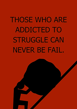 Motivational Quote with Silhouette Figure