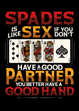 Funny Card Game Spades Cards