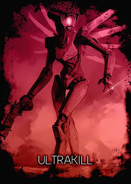 Ultrakill V1 Robot Character Art