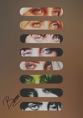 Billie Eilish Eyes Portrait