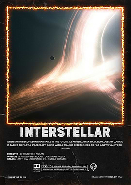 Interstellar Movie Poster: Black Hole
